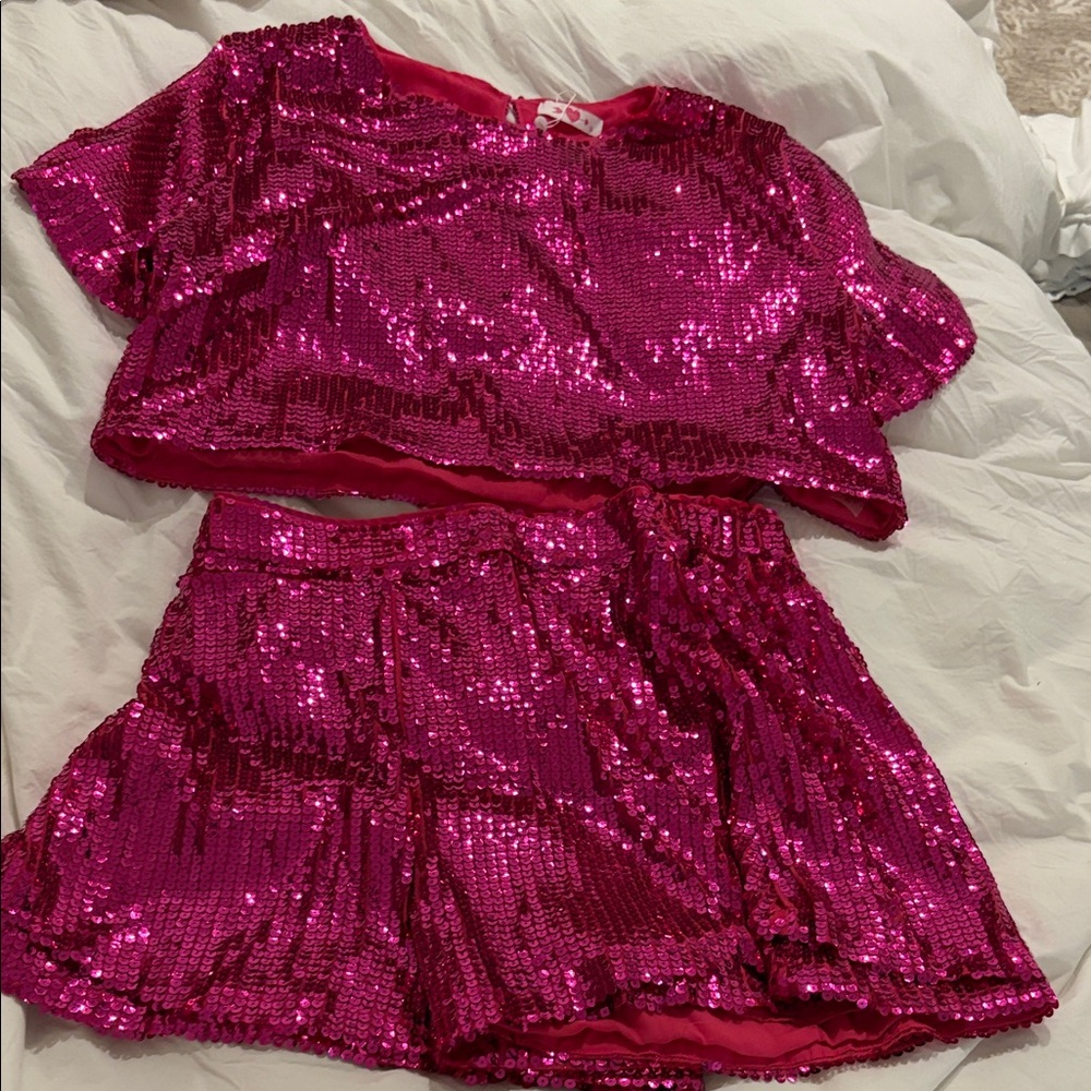 Buddy Love Fuchsia SequinSet